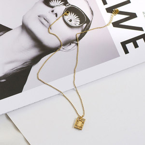 Collier personnalisé en acier inoxydable 316L plaqué or 14k 18k PVD avec pendentif diamant ajouré pour femme, vente en gros - Product Image 3
