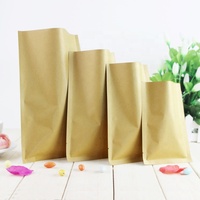 Sac de stockage des aliments, sacs en papier Kraft refermable à la chaleur avec revêtement en aluminium, 15 unités, 3 côtés