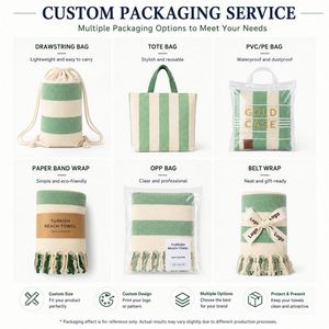 Custom Cotton Turkish Quick Dry Lightweight Sand Free Peshtemal Towel for Beach Travel Pool Yoga Picnic - Product Image 6