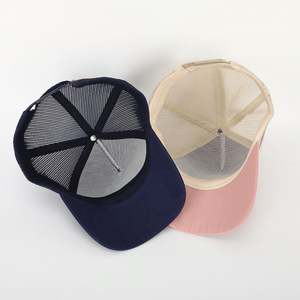 BSCI Oem personalizado 5 paneles Australia país alto perfil estructurado corona 2 rayas laterales malla camionero gorras sombrero - Product Image 3