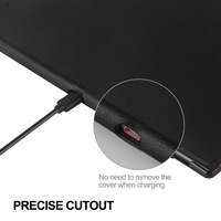 Étui à rabat ultra fin pour Onyx Boox Note Air 3/4C Smart Cover Business PU Leather Tablet Case Cover avec fente pour crayon