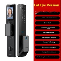 Serrure intelligente personnalisée 3D empreinte digitale veine de paume porte d'entrée en bois antivol mot de passe personnalisé caractéristiques WiFi réseau connecté