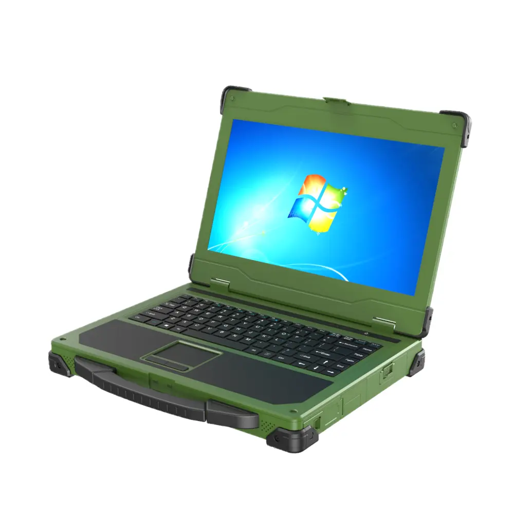 Ordinateur portable robuste de défense anti-poussière étanche IP65 avec ordinateur portable industriel Intel Core l5/i7 CPU