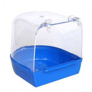 Boîte de bain d'<span class=keywords><strong>oiseau</strong></span> en plastique douche d'<span class=keywords><strong>oiseau</strong></span> pour perroquets bain suspendus perroquets Cages miroir <span class=keywords><strong>baignoire</strong></span> pour oiseaux bain d'eau - Product Image 2