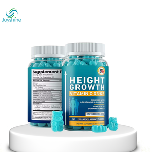 Groeigummies om langer te worden - Hoogtegroei maximalisator met calcium, magnesium, vitamine D3 en K2 - Natuurlijke groeipillen - 60 Gummies - Product Image 1