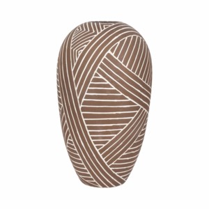 Vaso in Ceramica Ovale Alto e Oversize, Decorazione Moderna per Soggiorno, Camera da Letto, Ufficio, Tavolo - Product Image 1