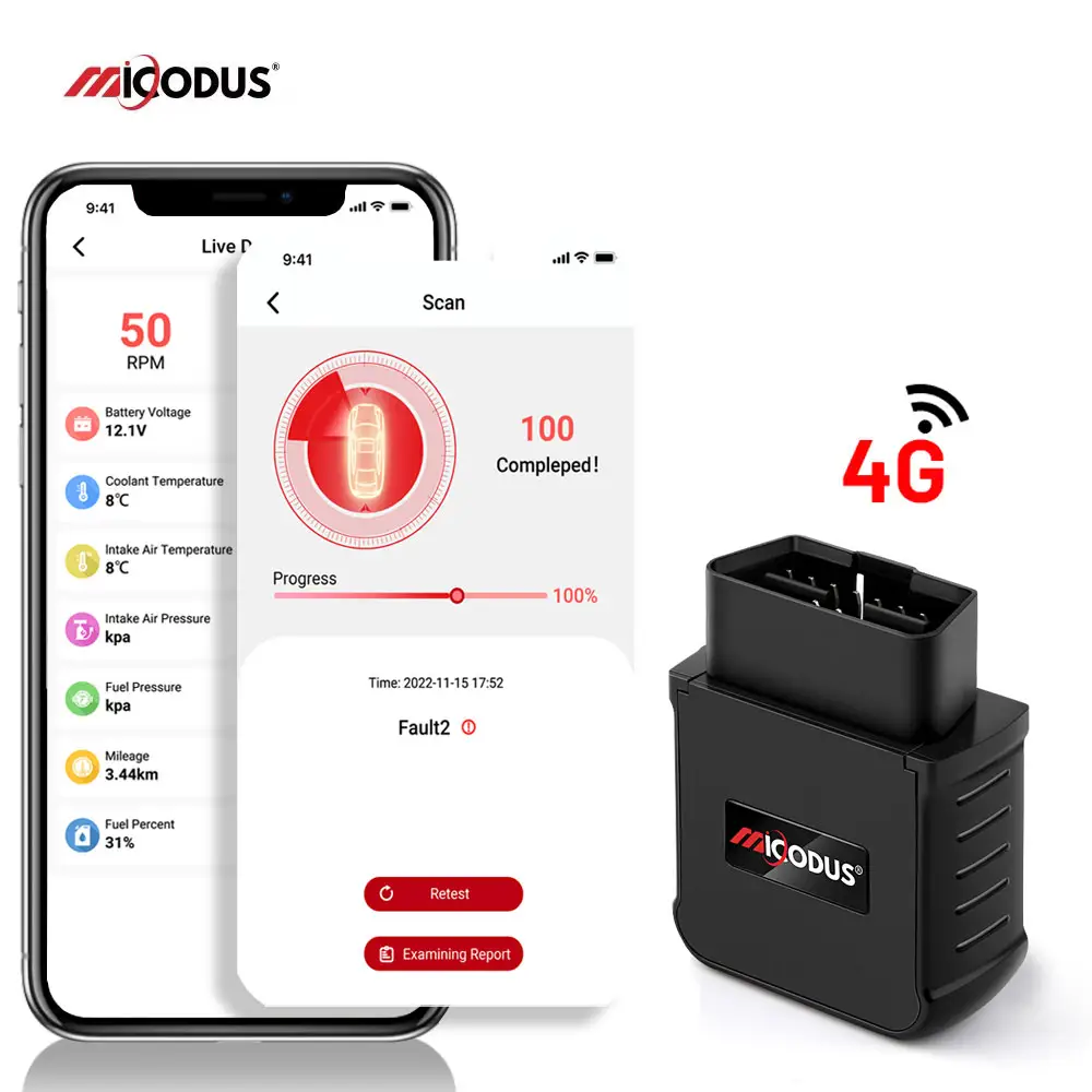Micodus MV55G ACC-Detektion mit Plug-And-Play Canbus Diagnostik Mini Obd ii Fahrzeug Obd2 Gps-Tracking-Gerät 4G Auto Obd Tracker Gps