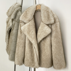 OFTBUY-Abrigo de Piel Sintética de Zorro para Mujer, Chaqueta Cálida de Longitud Media, de Imitación <span class=keywords><strong>Artificial</strong></span>, Elegante y Gruesa, para Otoño e Invierno - Product Image 5