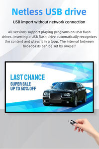 מסכי תצוגה ושילוט דיגיטליים LCD ברזולוציית HD בגודל 49/55/<span class=keywords><strong>65</strong></span> אינץ' לתלייה על קיר - Product Image 3