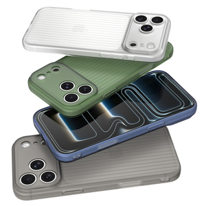 Coques de téléphone portable en TPU mat ondulé et durable pour iPhone 17 Pro Max, protection intégrale antichoc à 360°, anti-traces de doigts - Product Image 3