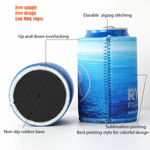 カスタムロゴネオプレン昇華12オンスビール缶スリーブロゴ付きウェディングブランクビール缶ずんぐりしたクーラー - Product Image 6