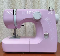 JUKKY 1212 Mini Machine à coudre électrique Pédale portable Aiguille unique Mécanisme d'alimentation manuelle Nouveau moteur en plastique pour la couture à domicile