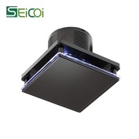 Ventilador de Extracción de Aire Axial SEICOI para Montaje en Pared o Techo, Clasificación IPX4, Flujo de Aire de 90 m/h, Vidrio Templado, Plástico ABS, Garantía de 5 Años, OEM