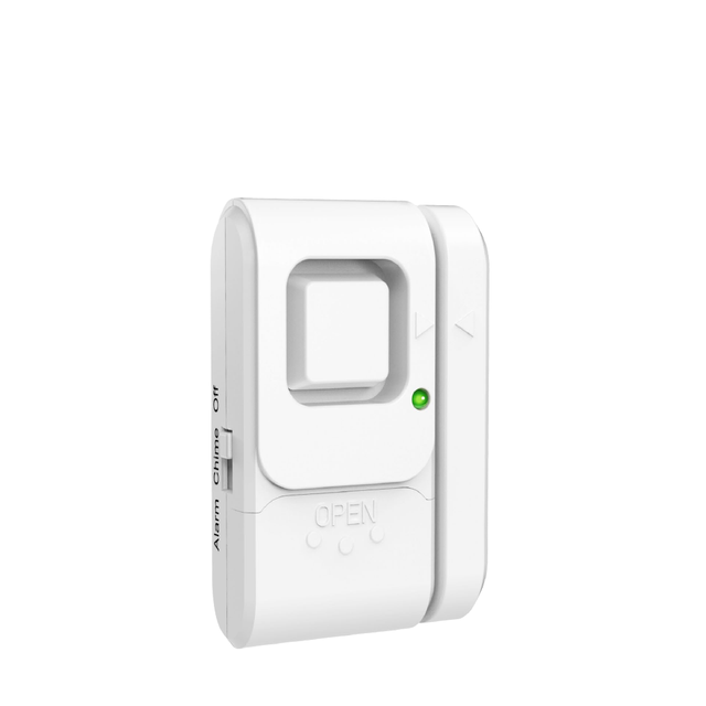 Window Door Magnetic Alarm High-Performance Wireless Security System DC 6V LR44 Battery Stick-Up Mounting >100dB Alarm for