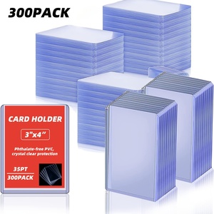 Skyjoy TL003 300 Pack 35pt for Hard Plastic 3x4 Inch <b>Trading</b> <b>Card</b> <b>Sleeves</b> for Sports Game <b>Cards</b> USA Local Stock - Product Image 1