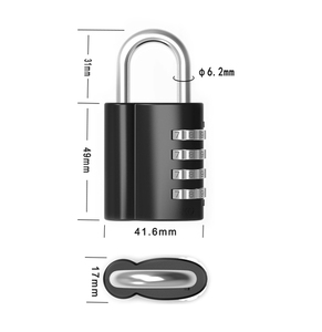 Nuevo Candado <span class=keywords><strong>de</strong></span> Combinación <span class=keywords><strong>de</strong></span> 4 Dígitos, Candado Grande Utilizado para <span class=keywords><strong>Seguridad</strong></span> <span class=keywords><strong>de</strong></span> Casilleros y Protección Antirrobo <span class=keywords><strong>de</strong></span> Puertas - Product Image 2