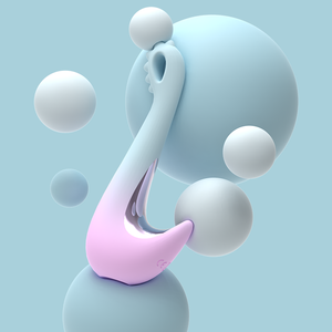 Vibrador LoveSeek New Hot Romantic Ballet Swan, 10 velocidades de vibración, ecológico, sin lubricante, recargable por USB, resistente al agua IPX7 - Product Image 1