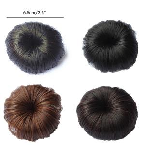 Moño de Rayón con Clip de Cocodrilo, Extensiones de Cabello, Moño Tipo Donut, Cola de Caballo Corta, Extensiones de Cabello <span class=keywords><strong>para</strong></span> Niña Pequeña - Product Image 2
