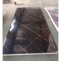 Feuille de plastique imperméable 4x8, feuille de matériau UV, feuille de PVC marbrée pour la décoration murale