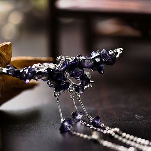 <b>Chinese</b> Style Hair Stick Light Luxury Crystal Tassel <b>Hairpin</b> <b>Chinese</b> Hair Stick Handmade Hollow Step-Shaking Alloy <b>Hairpin</b> - Product Image 3