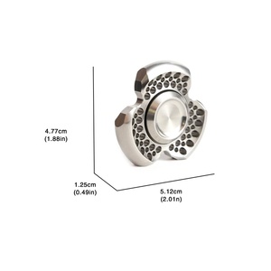 Spinner de Mano de Acero Inoxidable para Adultos, Juguete Antiestrés EDC, Spinner de Oficina de Aleación, Juguete Sensorial para la Ansiedad - Product Image 6