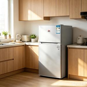 Refrigerador GOME de 78L, Mini, Doble Puerta, Autodescongelante, Clase de Ahorro Energético, <span class=keywords><strong>Bajo</strong></span> <span class=keywords><strong>Consumo</strong></span>, Refrigerador Pequeño, Congelador para Dormitorio - Product Image 2
