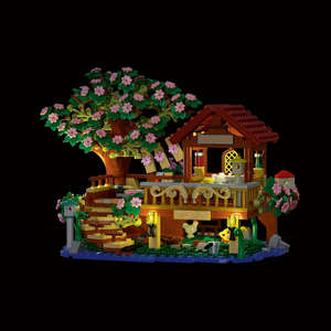 959 Stuks <span class=keywords><strong>3</strong></span> In 1 Boomhut Bouwstenen Met Trappen Schommels Boomhut Lichte Stam Creatieve Bakstenen Voor Meisjes - Product Image 6