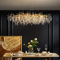 Prix d'Usine Suspensions Modernes Salon Lustre Branche d'Arbre Cristal