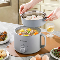Casserole électrique multifonction avec revêtement antiadhésif double couche en titane et cuiseur à riz électrique domestique