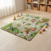 Tapis de jeu pour bébé sur mesure, fabrication OEM, vente en gros, tapis de sol en mousse épaisse, marque privée, tapis de ramper pour enfants