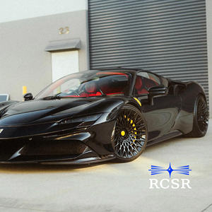 RCSR Anpassbare Schmiedefelgen Glänzend Schwarz 18 20 22 26 Zoll 5x112 5x114,3 5x120 6x139,7 PKW-Räder für Porsche - Product Image 5