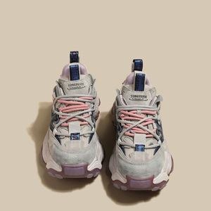 Chaussures de style marche, nouvelle semelle épaisse, plateforme, chaussures de course décontractées, baskets chunky pour femmes 2024 - Product Image 3