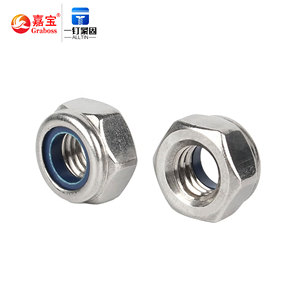 Tuerca de brida hexagonal de acero inoxidable 304, tuerca de bloqueo de nailon hexagonal DIN982, venta directa de fábrica - Product Image 4