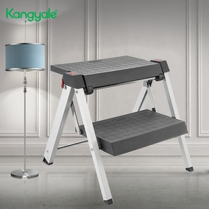 Kangyale <span class=keywords><strong>บันได</strong></span>พับได้3ขั้น, <span class=keywords><strong>บันได</strong></span>อะลูมิเนียมอเนกประสงค์แบบพกพา - Product Image 1