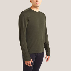 <span class=keywords><strong>Maglia</strong></span> <span class=keywords><strong>Intima</strong></span> da <span class=keywords><strong>Uomo</strong></span> a Collo Tondo, Maniche Lunghe in <span class=keywords><strong>Lana</strong></span> Merino con Striscia Laterale - Product Image 4