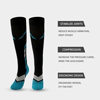 Chaussettes de compression en nylon pour la course en extérieur – Chaussettes ODM absorbant la transpiration
