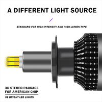 Haute Puissance 11000 Lumen H4 Led Phares 360 100w 9005 9006 H8 H9 H11 H7 A Mené Des Ampoules De Phare