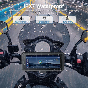 IPX7กันน้ำที่ถอดออกได้ระบบนำทางรถจักรยานยนต์ที่ถอดออกได้อย่างรวดเร็ววงเล็บ6.86นิ้ว CarPlay IPS หน้าจอสัมผัสความสว่าง800nit - Product Image 4
