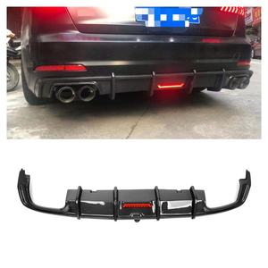 Difusor Trasero Estilo KB con Luz LED para <span class=keywords><strong>Audi</strong></span> <span class=keywords><strong>A6</strong></span> <span class=keywords><strong>C8</strong></span> Regular 2019-2020, Difusor de Parachoques Trasero <span class=keywords><strong>A6</strong></span> <span class=keywords><strong>C8</strong></span> de Fibra de Carbono Real - Product Image 1