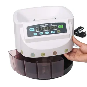 Multi-moeda Coin Sorter Counter Machine com Display LED