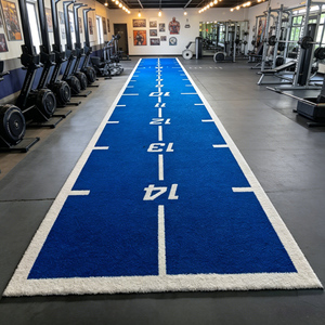Tappeto in Erba Sintetica ad Alta Densità per Pista <span class=keywords><strong>da</strong></span> Corsa, Larghezza 1M 2M, Spessore 15MM, Logo Personalizzato, Resistente, per Allenamento in Palestra e Pista con Slitta - Product Image 1