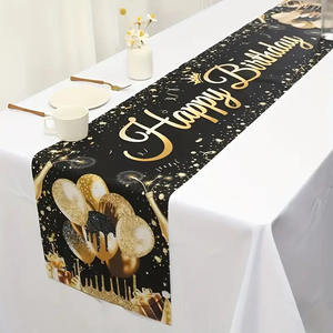 <span class=keywords><strong>Chemin</strong></span> de <span class=keywords><strong>table</strong></span> pour fête d'<span class=keywords><strong>anniversaire</strong></span> 40 ans, nappe de <span class=keywords><strong>table</strong></span>, décoration de la maison, bannière de salle à manger - Product Image 2