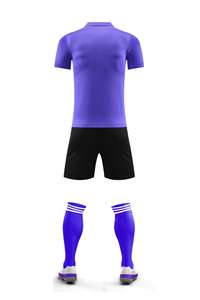 新款哥伦比亚足球球衣套装100% 涤纶透气快干抗菌热转印印花圆领 - Product Image 6