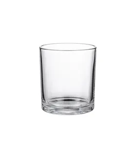 Bougies en verre avec couvercle en bambou, verres transparents, 10 onces, vente en gros, 100 pièces