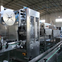 Ligne de machines de capsulage et d'étiquetage entièrement automatiques pour petites bouteilles, fûts en plastique, bouteilles en verre, lait, boissons et produits chimiques, haute précision, économe en énergie