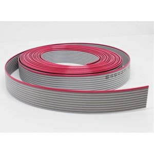 Conectores Pro, Cable Plano de 10 Pines, 15 Pies, Espaciado de 2.54 mm, Gris, Calibre 28, Conector FFC FPC, 300 V - Product Image 2