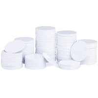 NFC Mobile Social Media Tag 25mm Redondo PVC en blanco Ntag216 215 Nfc Tag Tamaño pequeño con etiqueta Nfc adhesiva fuerte