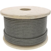 Gaoshen Promotion : Élingue et câble en acier au carbone galvanisé/non galvanisé 6X37+FC 6X37+IWR sans fin pour la construction