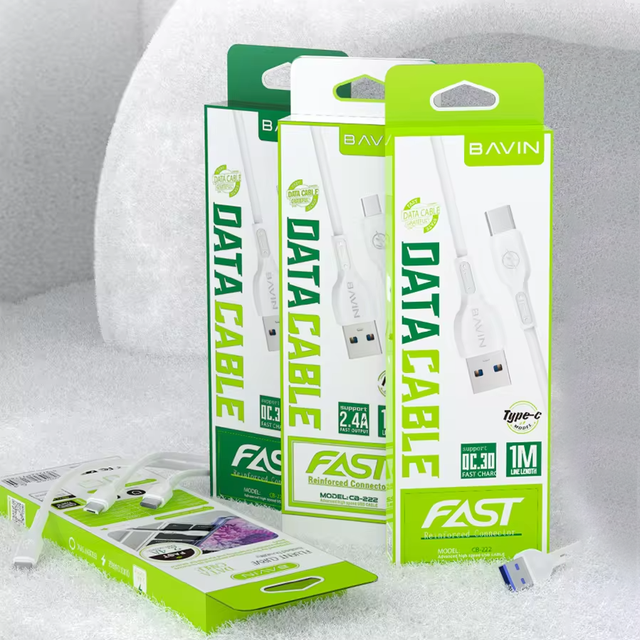 Bavin CB222 Premiere Wholesale Fast Charging Usb Type c Android Mobile Phone Data Cable for iPhone