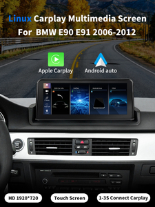 Autoradio avec écran de 10,25 pouces, système Linux, écran Carplay, WIFI, BT, GPS, multimédia pour <span class=keywords><strong>BMW</strong></span> E90 E91 2006-2012 - Product Image 2